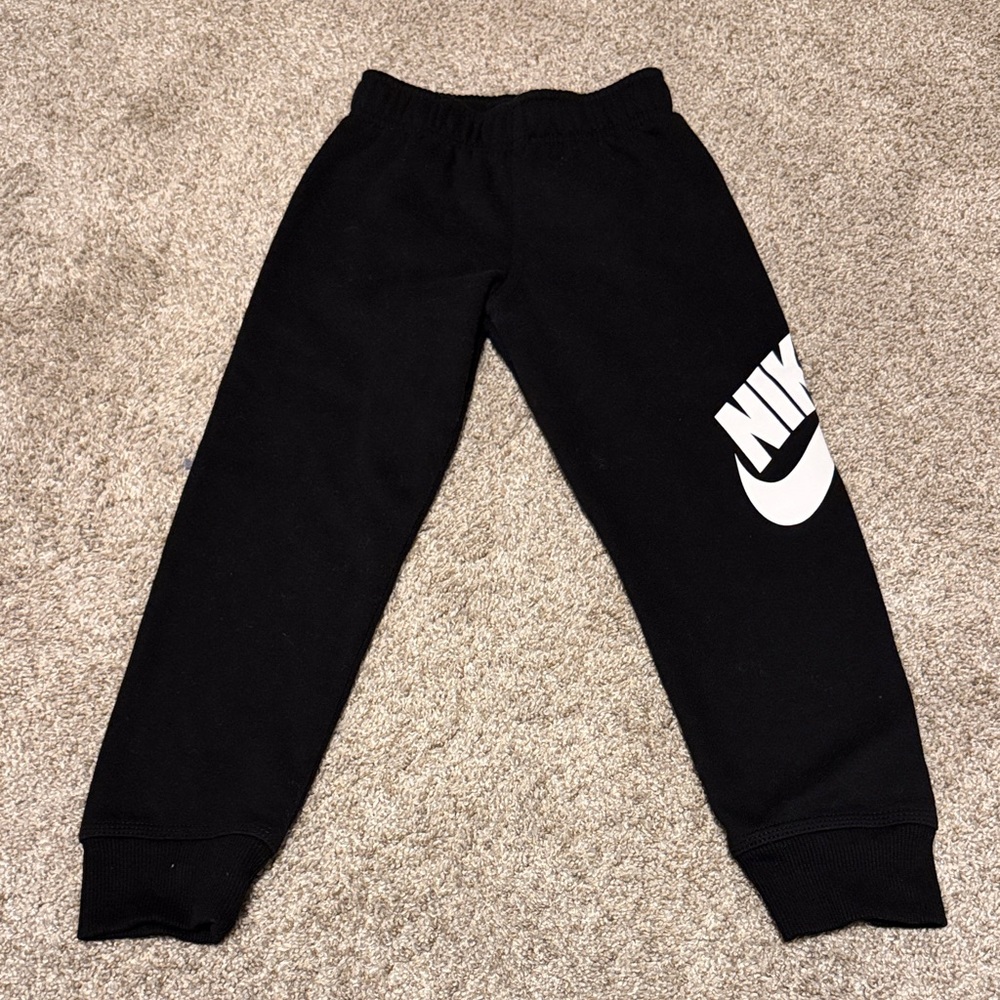 Nike Kids Black Sweatpants with Logo